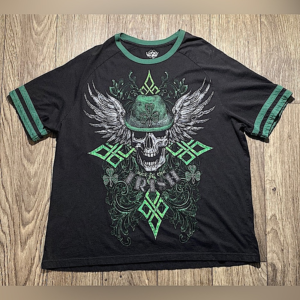 Lucky Tee Shirt Luck of The Irish T-Shirt Size 2XL